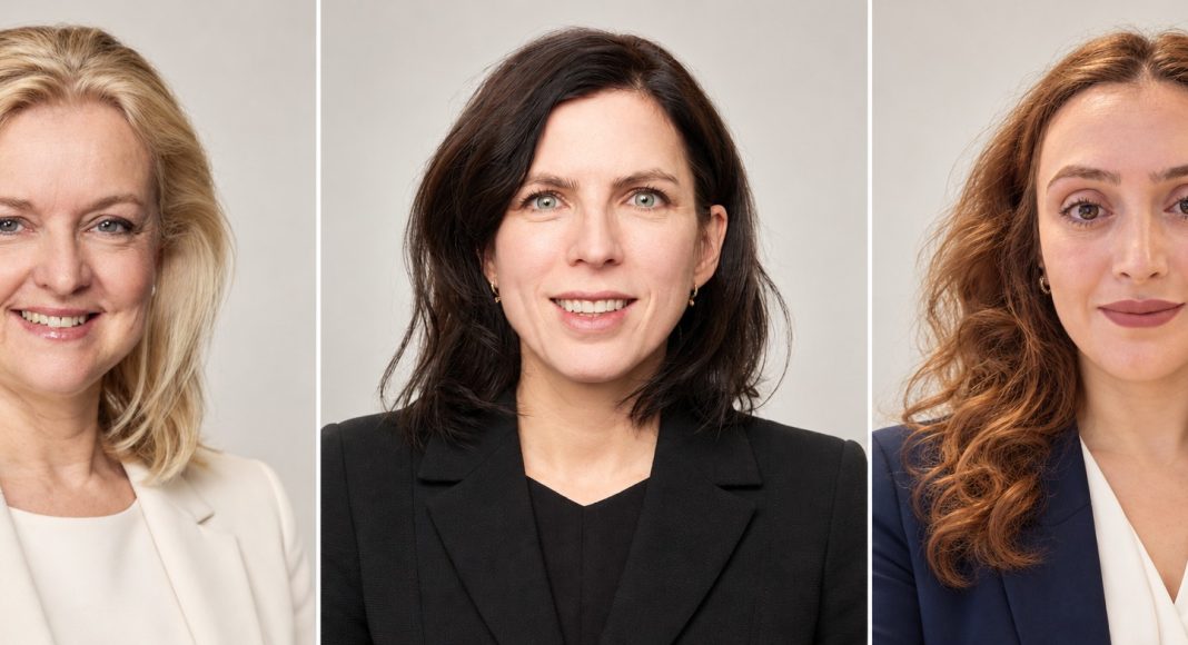 New KvinnoKapital board members 2026: Anna Bril, Simone Hirschvogl and Ani Björkström